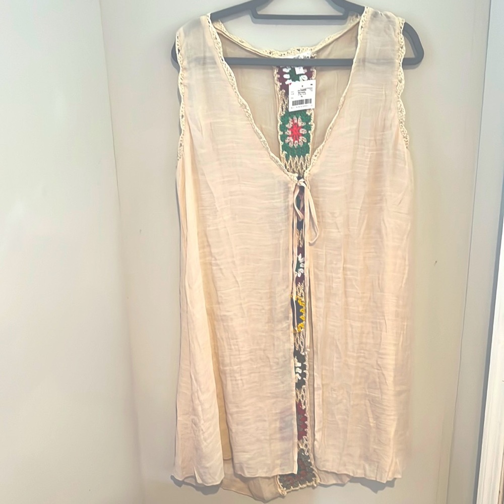 Stem and Vine Embroidered Vest